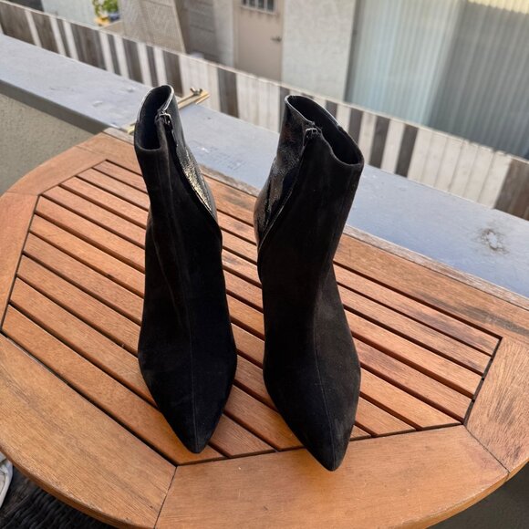 PennyBlack Suede & Leather Pointed Toe Ankle Booties Size 39 - Picture 2 of 8